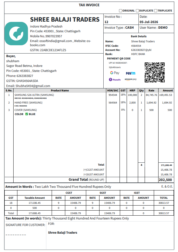 OS-BOOKS A4 tax invoice format 3