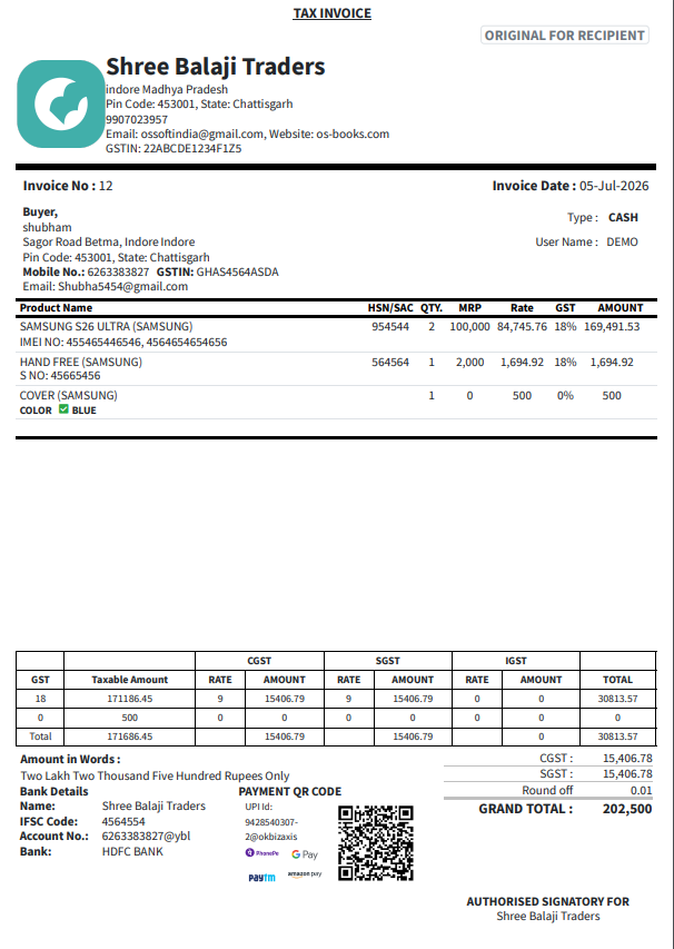 OS-BOOKS A4 tax invoice format 6